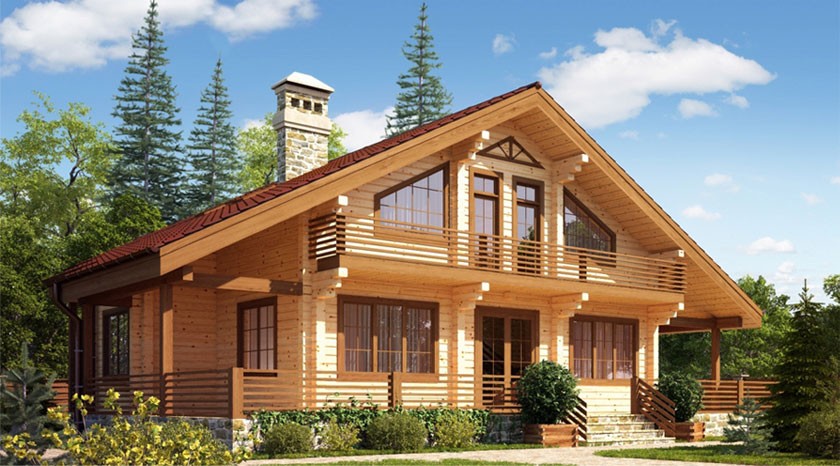 Идеи дизайна интерьера деревянного дома из бруса, фото с примерами - North Forest